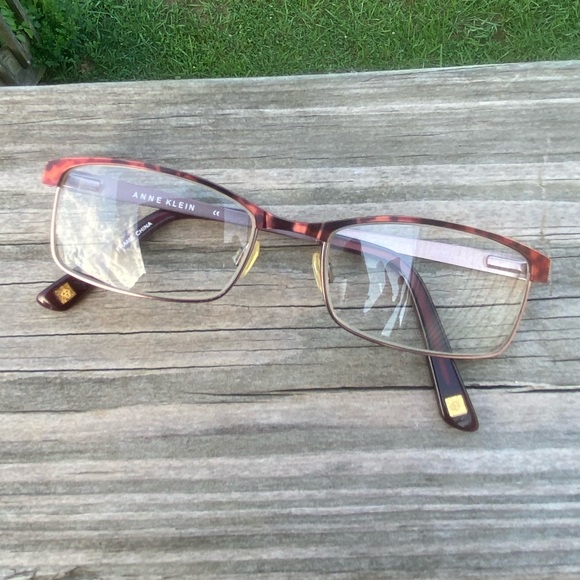 Anne Klein glasses frames AK5015 burgundy marble - Picture 1 of 13